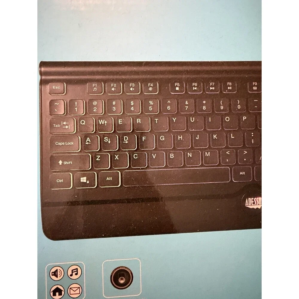 Adesso Multi-Color Illuminated Slim Low Profile Gaming Keyboard & Mouse NIB
